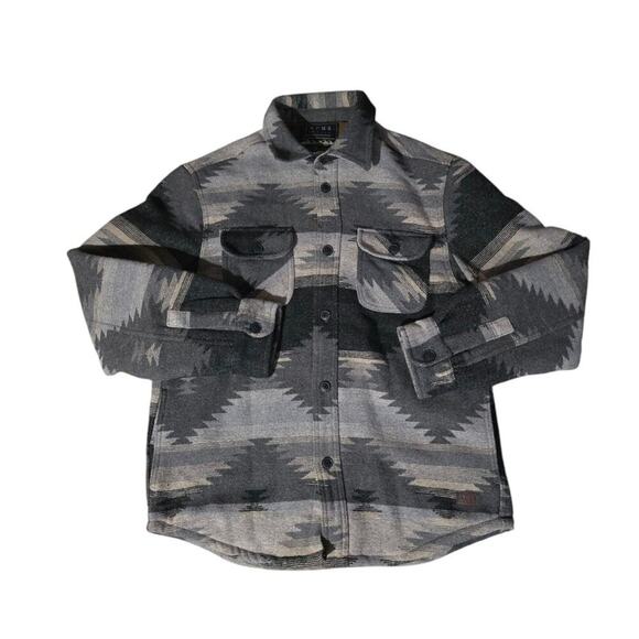 Jachs Other - Jachs New York Sherpa Lined Wool Jacket Mens M Button Down Aztec